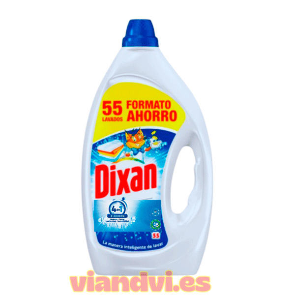 Dixan Detergente 4 en 1 + Ahorro 55 Lavados