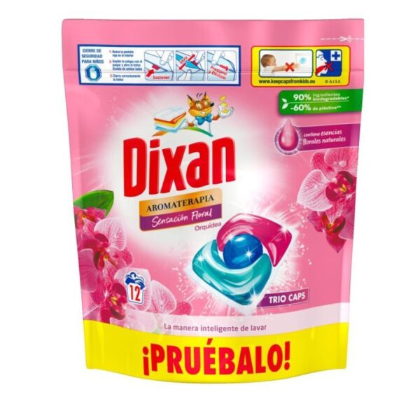 Dixan Adiós al Separar Aromaterapia Sensación Floral Detergente en Cápsulas (Bolsa de 12 cápsulas)