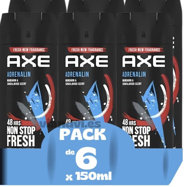 AXE Adrenalin Desodorante Pack 6 x 150ml