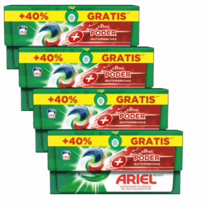 Ariel Pods Extra Poder Quitamanchas 108 Cápsulas