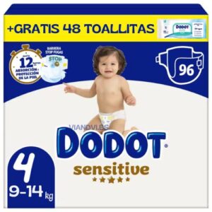 DODOT SENSITIVE TALLA 4 96 PAÑALES