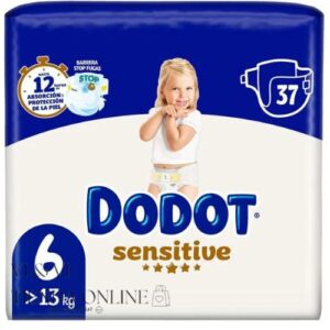 DODOT SENSITIVE TALLA 6 Paquete 37 pañales