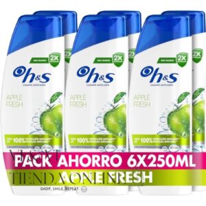 H&S Manzana Fresca Champú Anticaspa pack 6 x 250ml