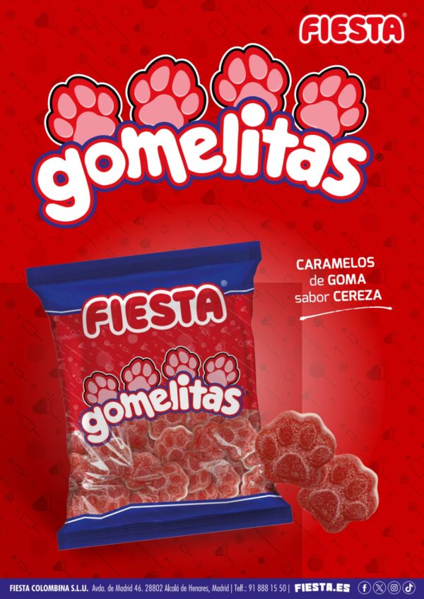 Fiesta Gomelitas Corazones Caramelos Masticables Sabor Fresa 185 unidades - Imagen 2