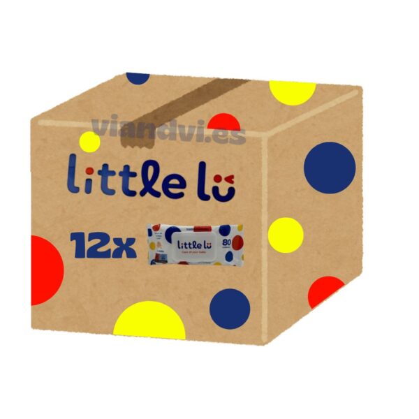 Little Lu Toallitas Húmedas Caja de 12 x 80 Toallitas