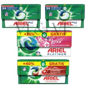 Pack Ariel Pods detergente cápsulas variado