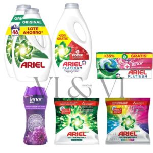 Pack prueba Ariel detergentes y aditivos