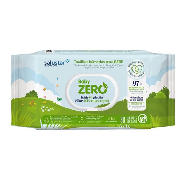 Salustar Baby Zero: Pack de 12 Paquetes con 80 Toallitas Húmedas - Imagen 3