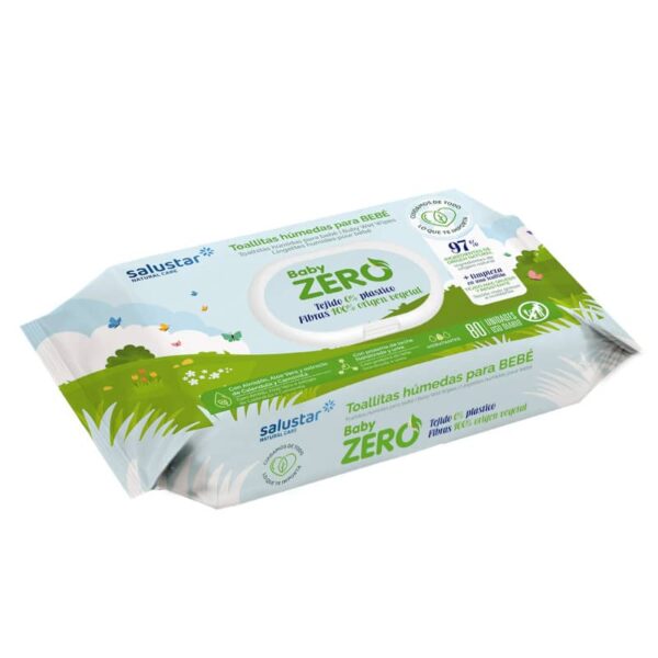 Salustar Baby Zero: Pack de 12 Paquetes con 80 Toallitas Húmedas - Imagen 2