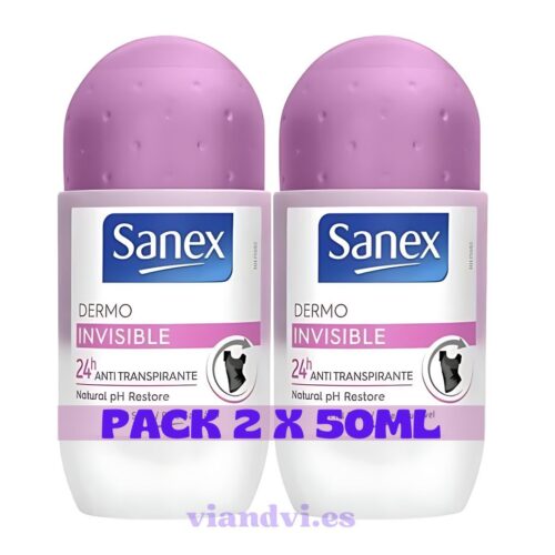 Sanex Dermo Invisible Desodorante Anti Transpirante Duplo 2 x 50ml