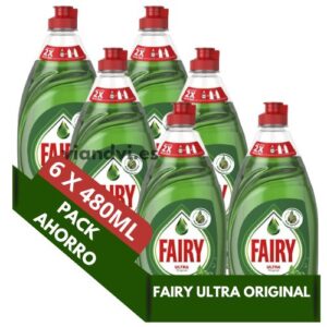 fairy lavavajillas pack ahorro 6 x 480ml