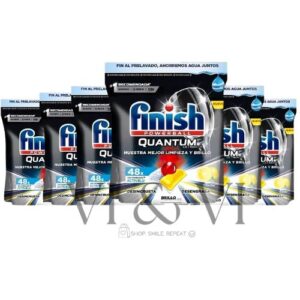 finish quantum ultimate limón pack ahorro 6 x 48 cápsulas