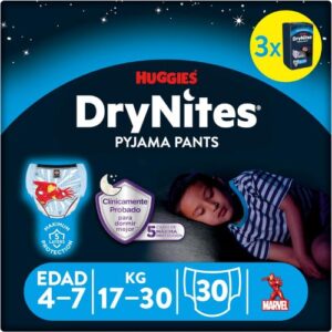 huggies drynites niño 4 a 7 años pañales de noche