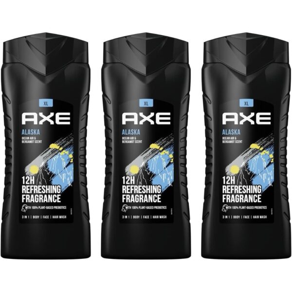 Axe Alaska 400ml Gel de Ducha Pack de 3