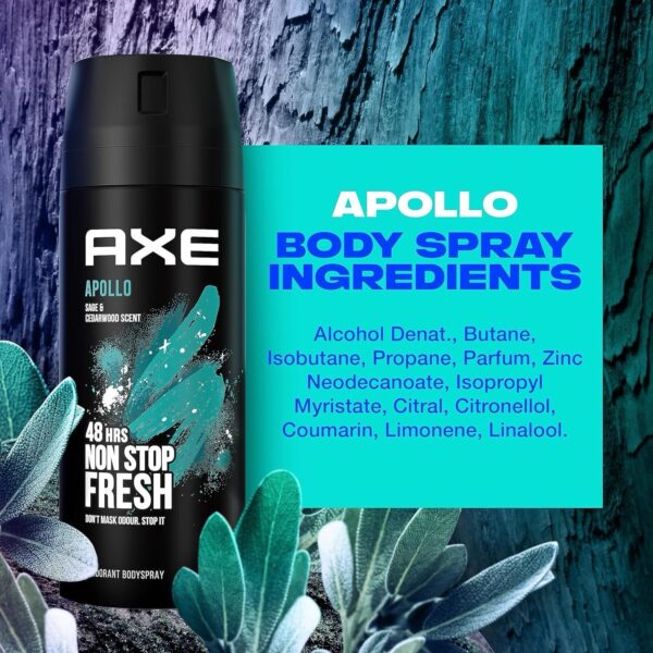 AXE Apollo Desodorante para Hombre Bodyspray 150 ml - Imagen 2