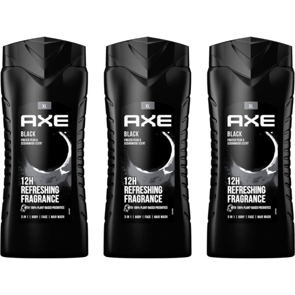 Axe Black 400ml Gel de Ducha Pack de 3