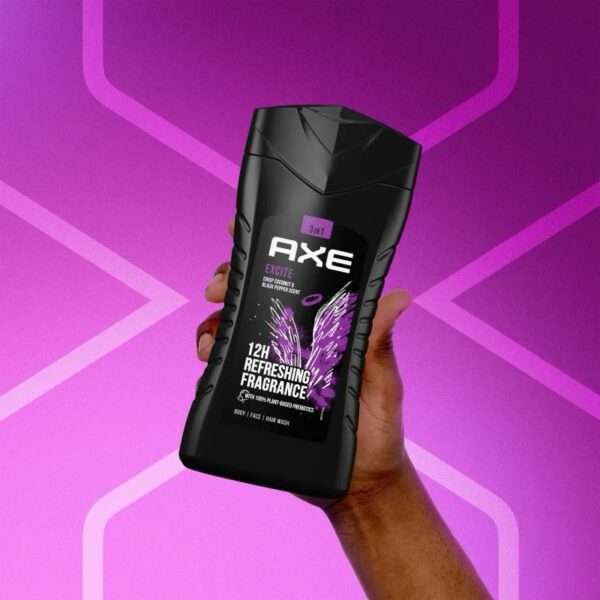 Axe Excite 400ml Gel de Ducha Pack de 3 - Imagen 2