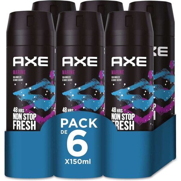 AXE Marine Desodorante en Spray para Hombre Pack Ahorro 6 x 150ML