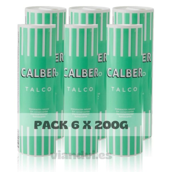 Calber Polvos de Talco Pack 6 x 200g