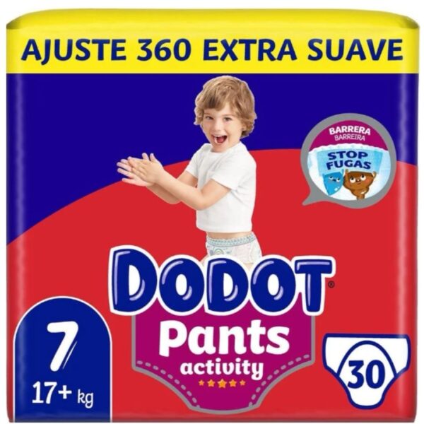 Dodot Activity Pants Talla 7(17kg+) Paquete de 30 Pañales Braguita