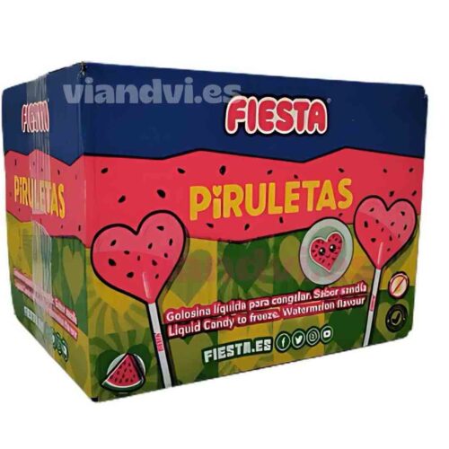 Piruleta Congelable de Sandía Fiesta: Caja de 30 unidades de 60ml - Imagen 3