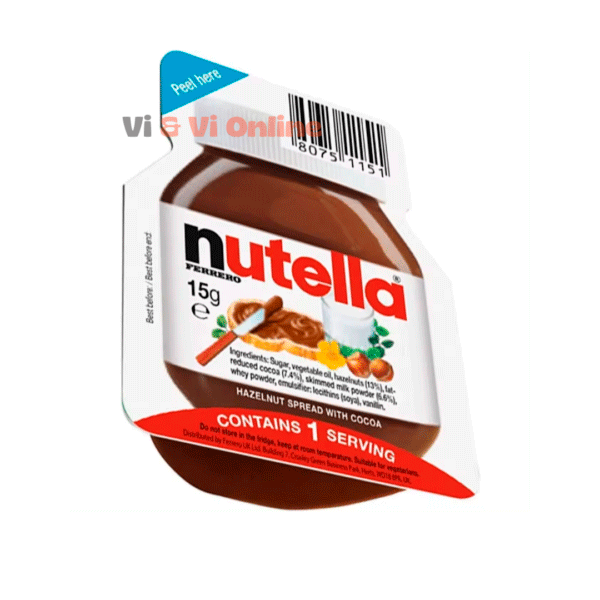 nutella monodosis 15g pack 60