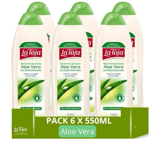 La toja Aloe vera gel de ducha pack ahorro