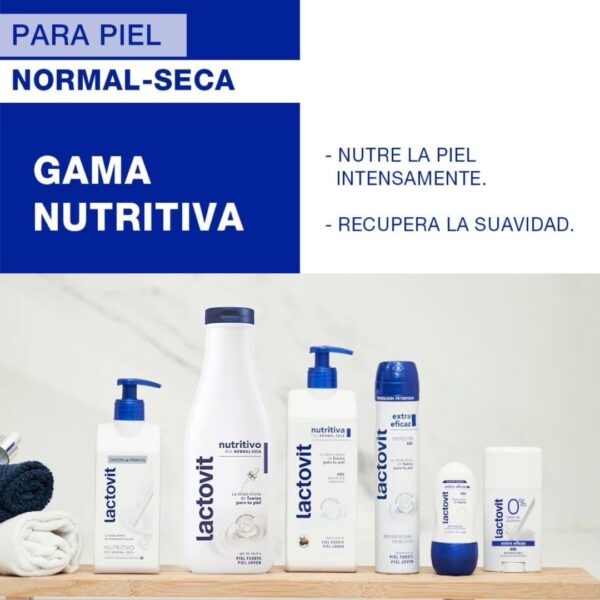 Lactovit Gel de Ducha Nutritivo 720ml (600ml + 120ml) - Imagen 3