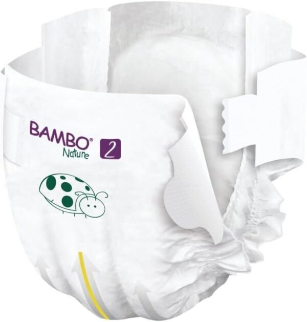 Pañales Bambo Nature Talla 2 (3-6 kg) Pack 30 pañales - Imagen 3