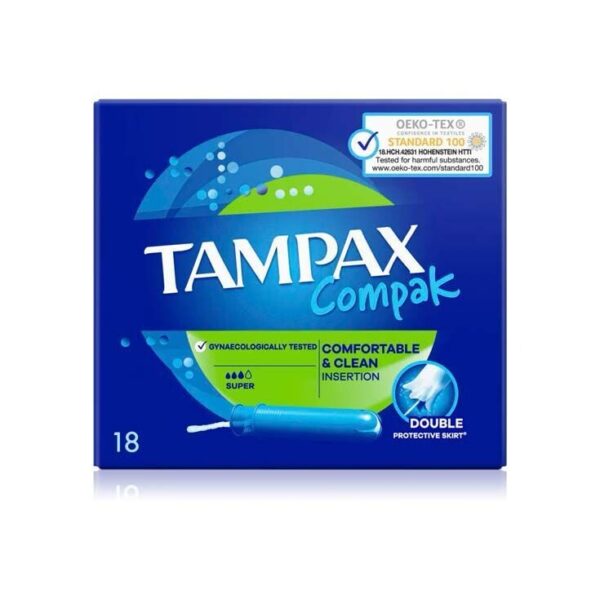 Tampax Compak Super Tampones 18 unidades