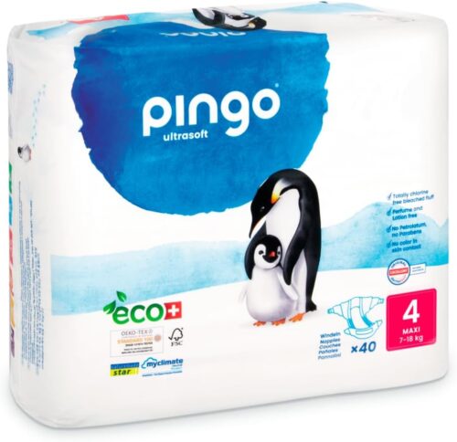 Pingo Pañales Ecológicos Talla 4 (7-18kg) Pack de 40 pañales - Imagen 5