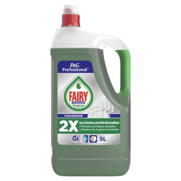 Fairy Professional Lavavajillas a Mano 10L | Pack 2 x 5 LITROS - Imagen 2