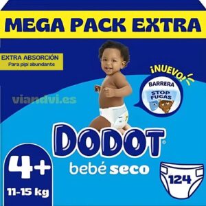 DODOT TALLA 4 EXTRA 132 PAÑALES