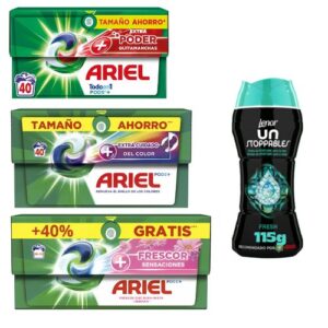 cápsulas para lavadora ariel lenor pack ahorro variado