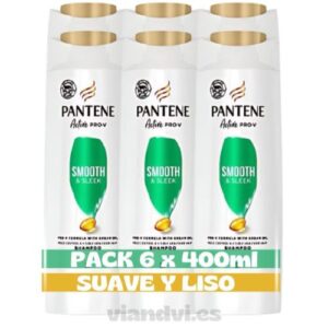 pantene champú suave y liso pack ahorro