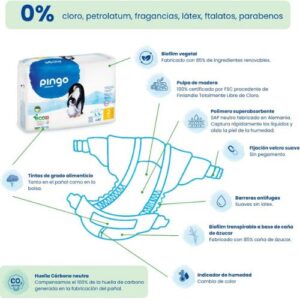 pingo talla 2 composicion pañales