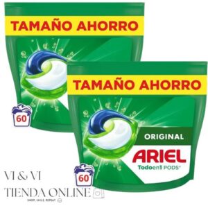 ariel pods original cápsulas mega pack 120 capsulas