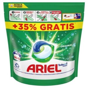 ariel pods todo en 1 bolsa de 54 cápsulas