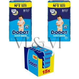Dodot Bebé Seco talla 5 con toallitas