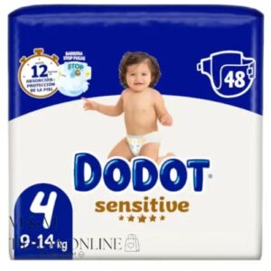 DODOT SENSITIVE TALLA 4 Paquete 48 pañales
