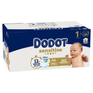 Dodot sensitive talla 1 caja de 84 pañales
