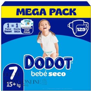 DODOT BEBÉ SECO TALLA 7 129 PAÑALES