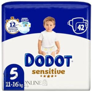 DODOT SENSITIVE TALLA 5 Paquete 42 pañales