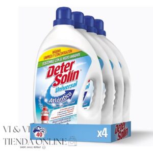 Detersolin Atlántico Detergente Líquido Pack 4 x 40 Lavados