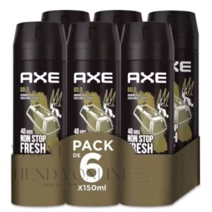 axe gold desodorante 150ml pack 6