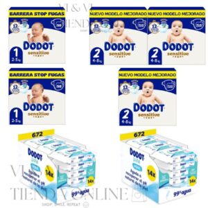 DODOT SENSITIVE RECIÉN NACIDO PACK COMPLETO