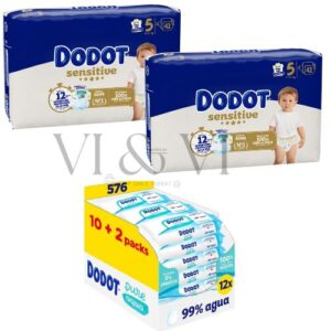 dodot sensitive talla 5 y toallitas dodot aqua pure
