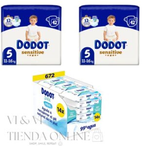 dodot sensitive talla 5 y toallitas dodot aqua pure