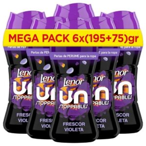 lenor unstoppables frescor violeta perlas de perfume para la ropa pack 6