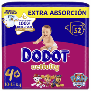 Dodot Activity Talla 4+ 52 pañales
